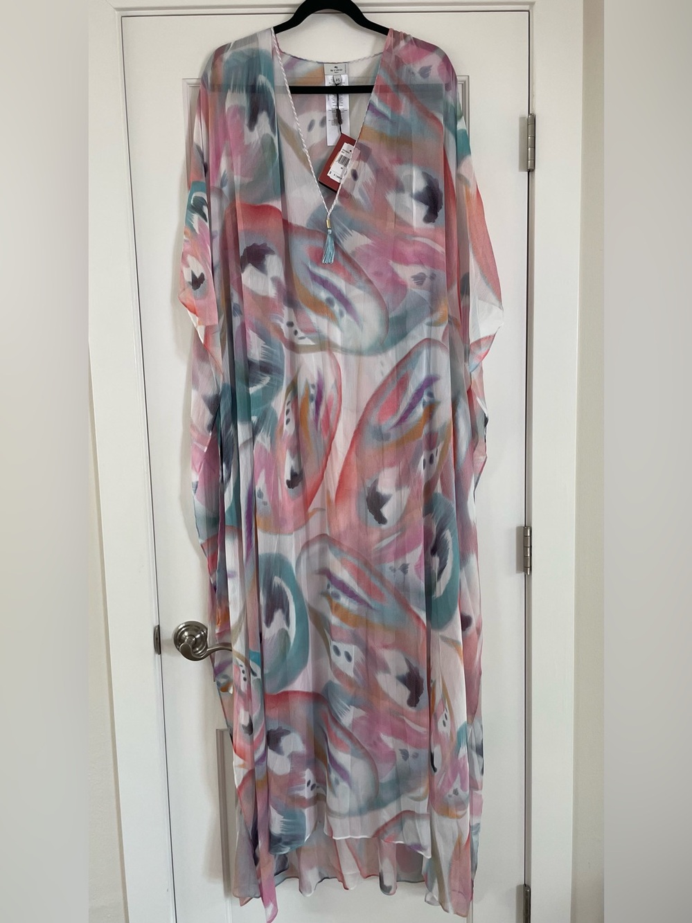 Etro Abito Mare Kaftan Maxi Dress NWT size IT 46 - Picture 3 of 9